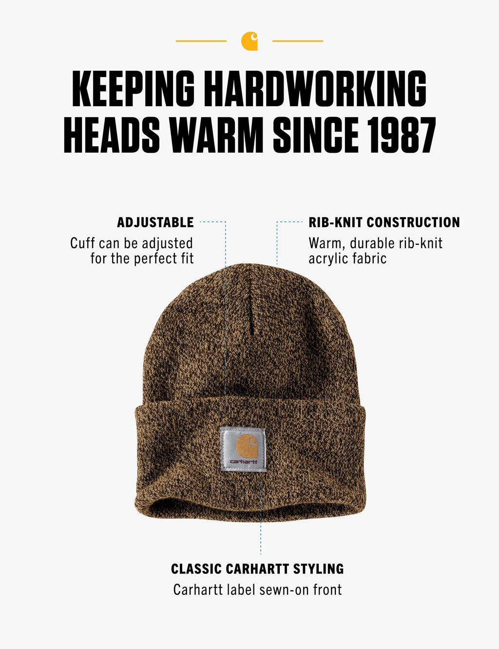 Carhartt Men's Iconic A18 Watch Cap Beanie
