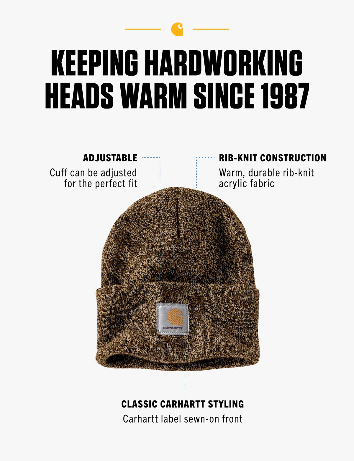 Carhartt Men's Iconic A18 Watch Cap Beanie