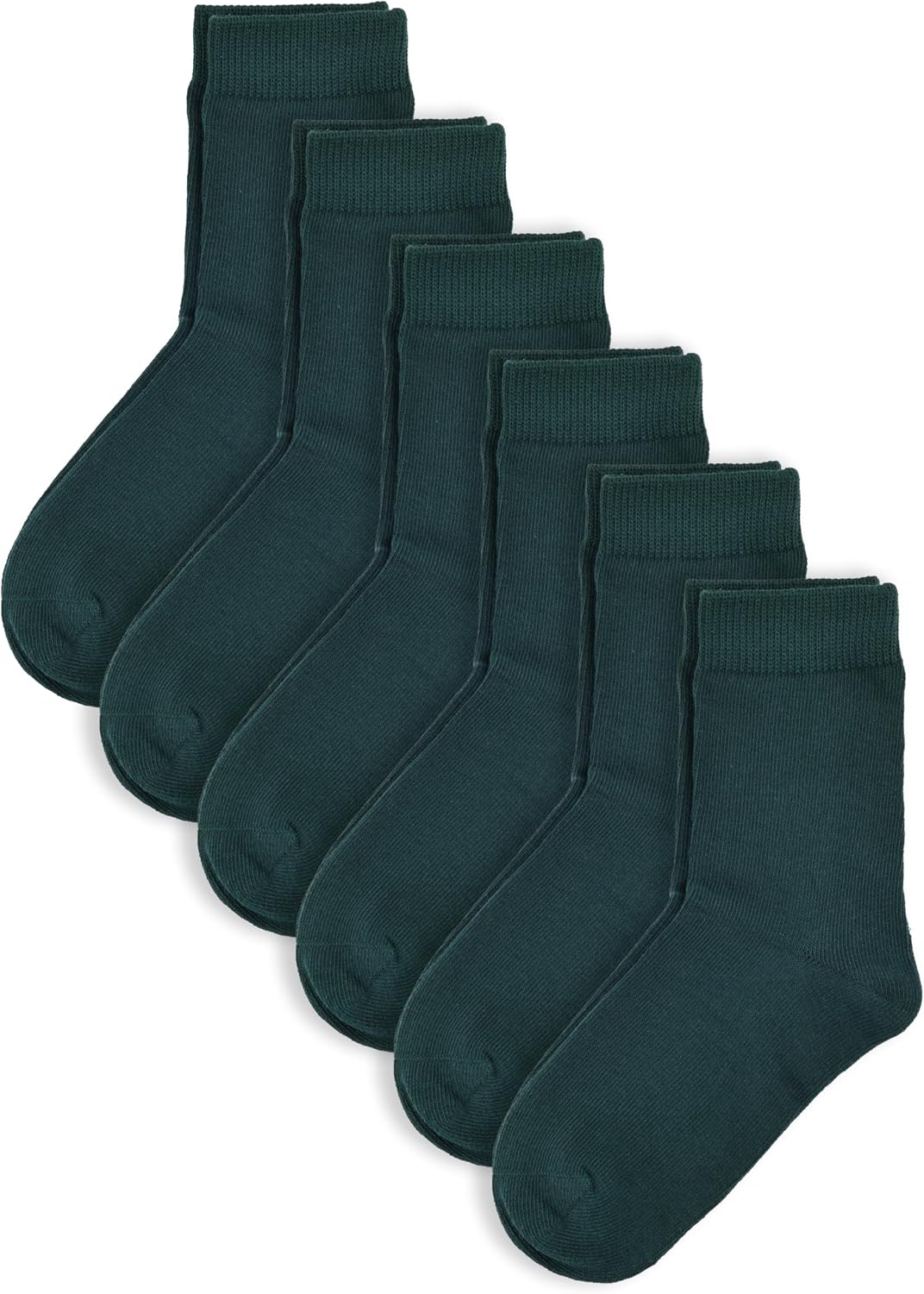 COTTON DAY Unisex Kids Boys Girls Soft Cotton School Socks Black White Navy