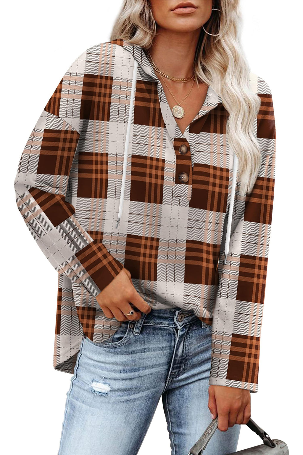 RUMIA Womens Tops V Neck Sweatshirt for Women Pullover Fall Outfits Loose