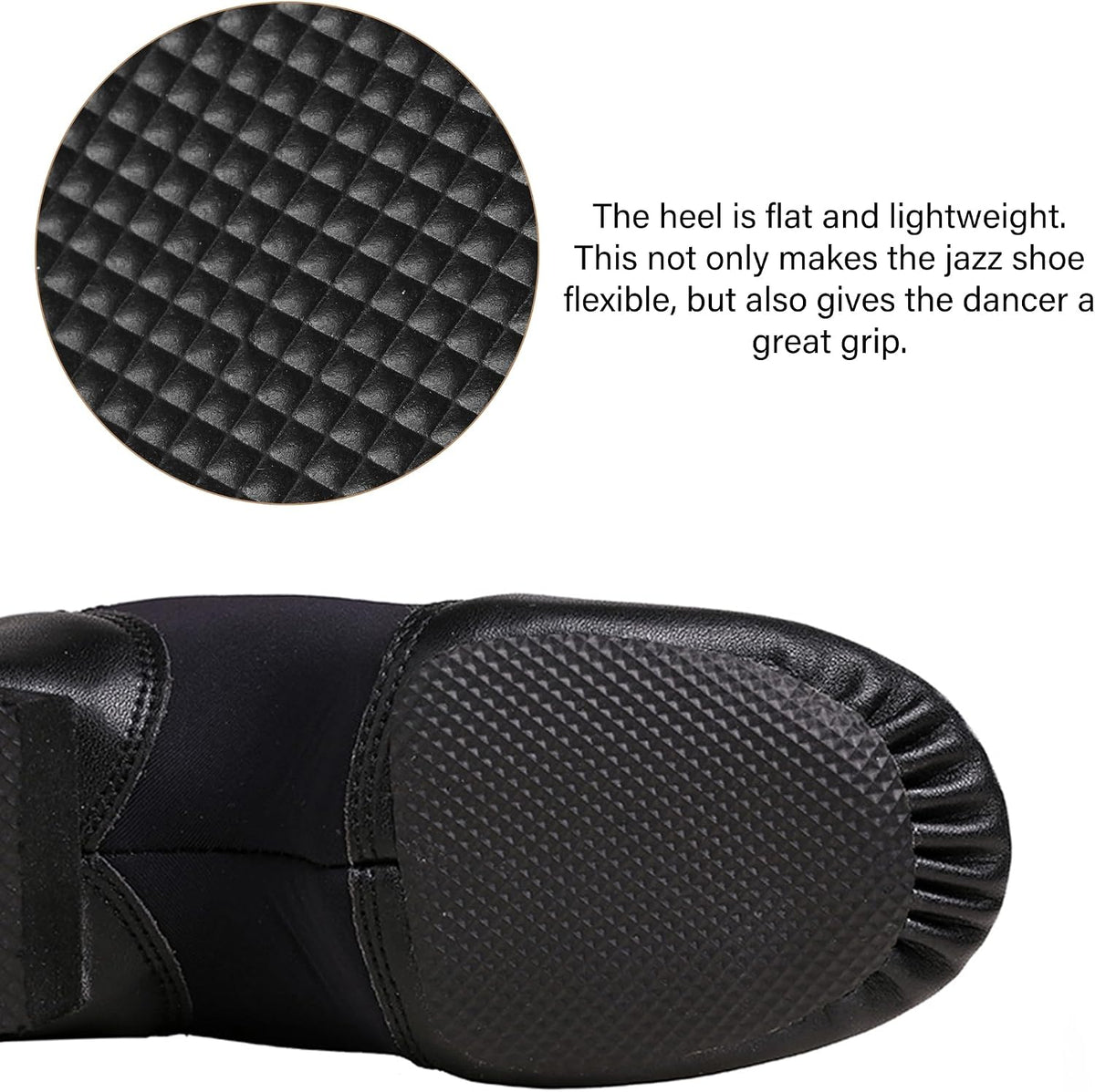 Stelle Jazz Shoes for Girls Genuine Leather Slip-On Dance Shoes