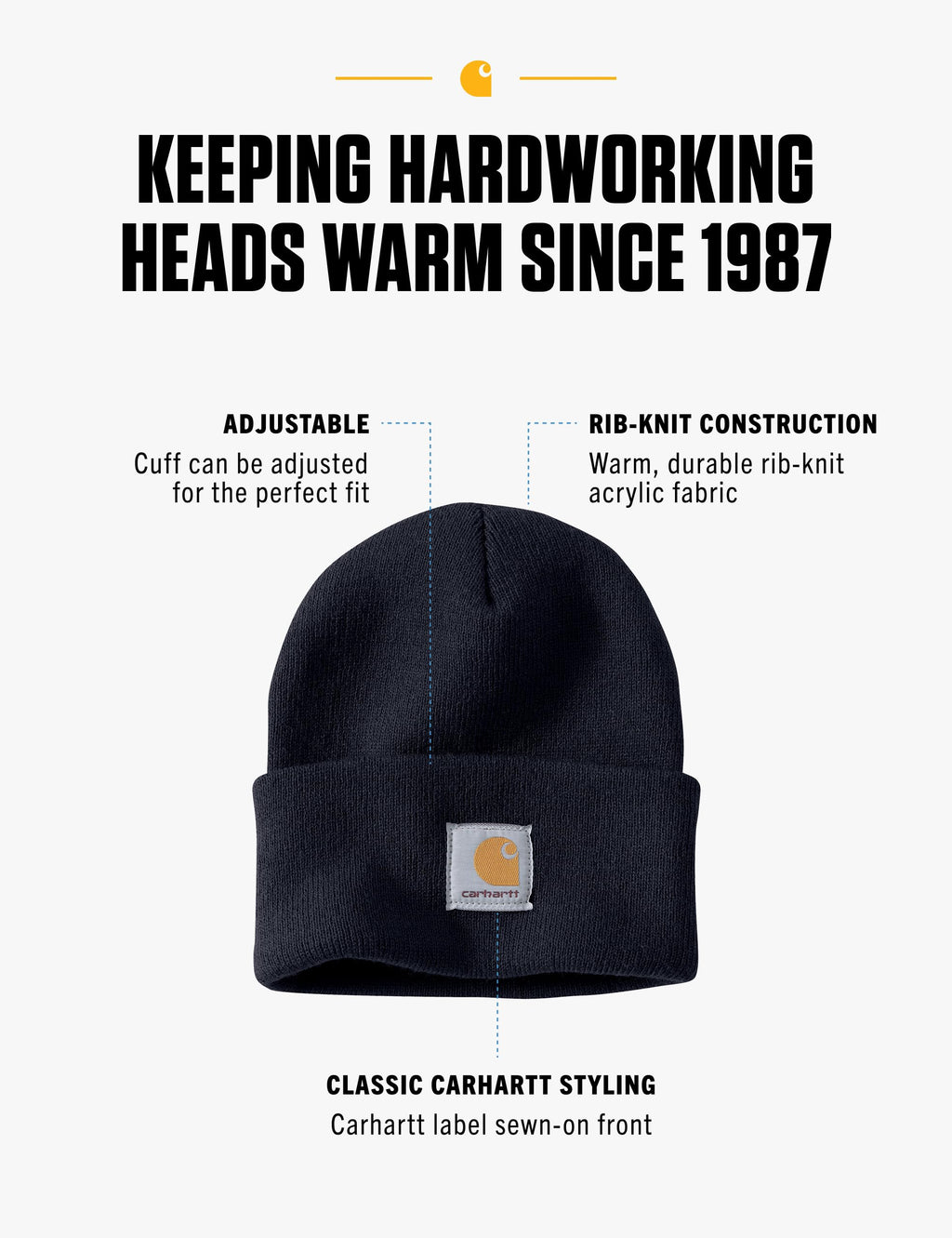 Carhartt Men's Iconic A18 Watch Cap Beanie
