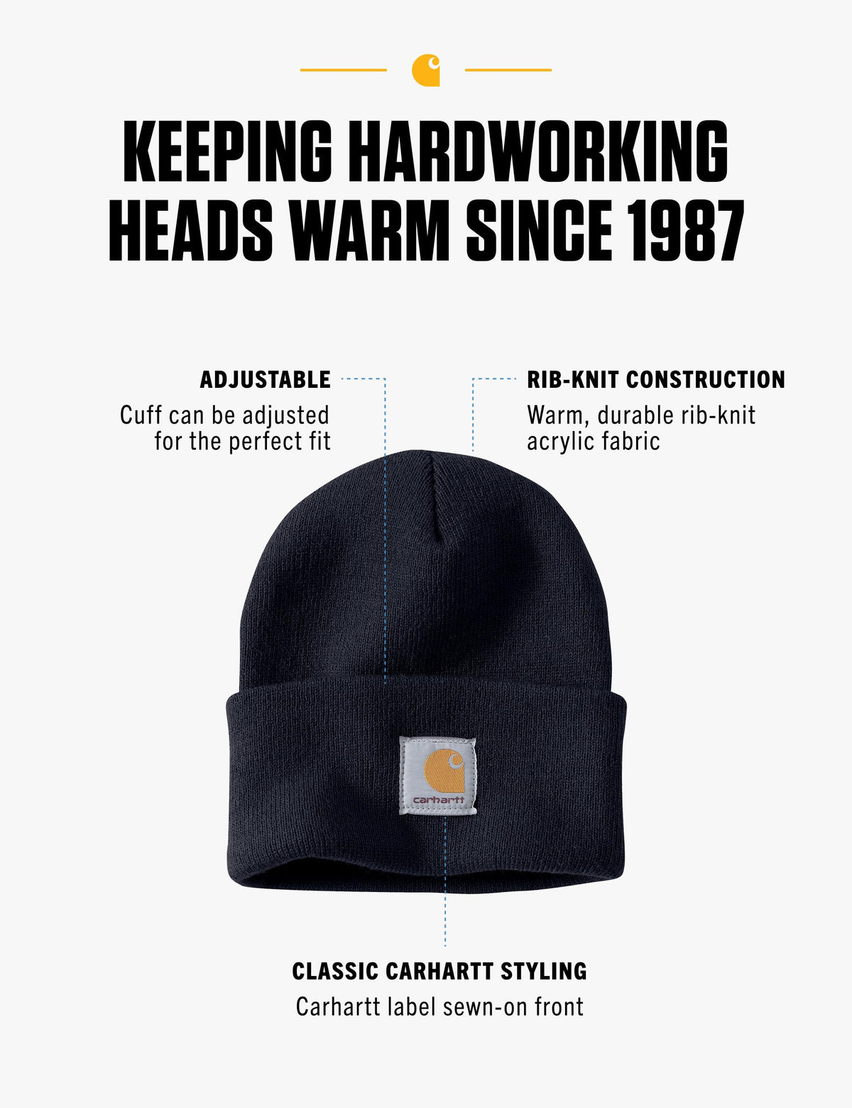 Carhartt Men's Iconic A18 Watch Cap Beanie