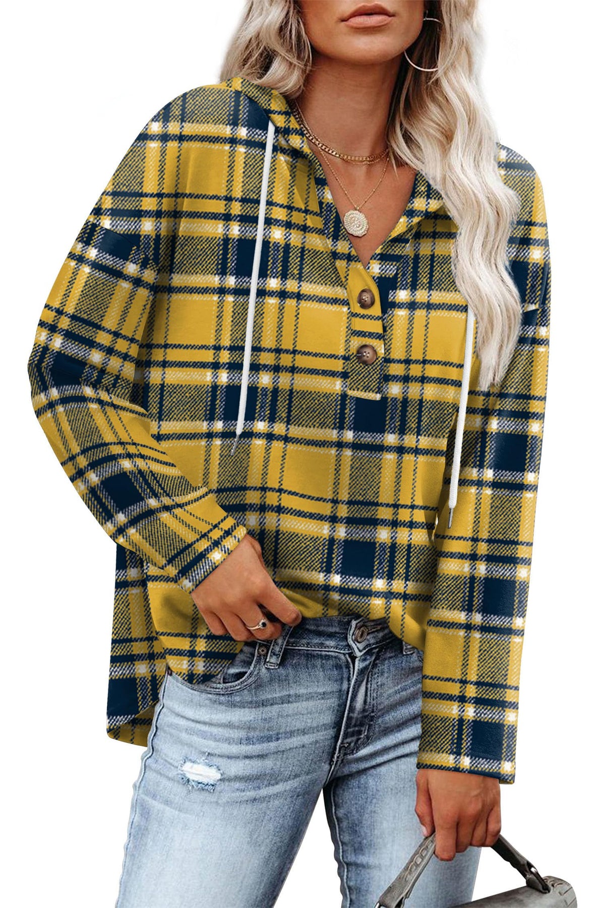 RUMIA Womens Tops V Neck Sweatshirt for Women Pullover Fall Outfits Loose