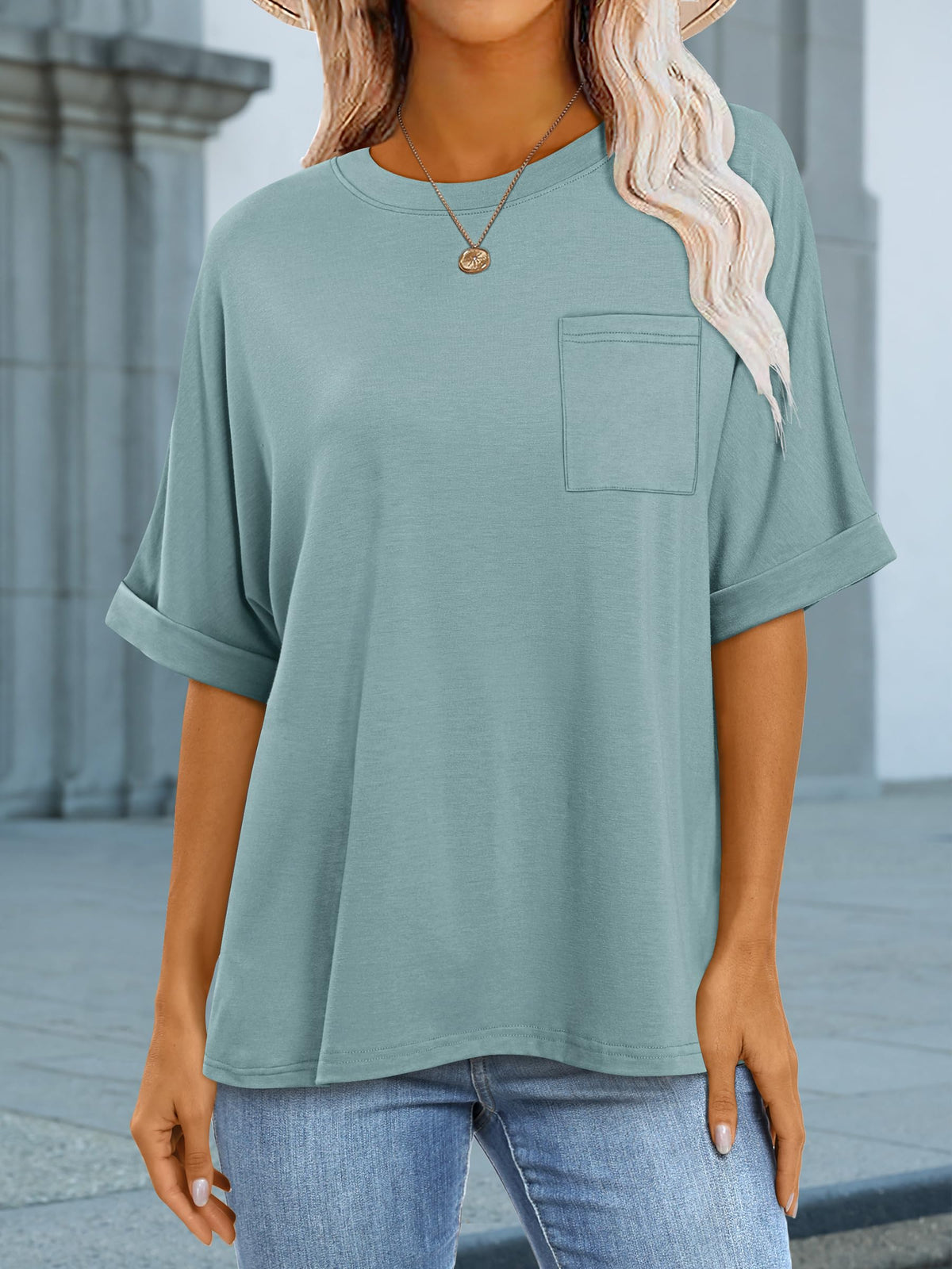 ANRABESS Womens Tops Short Sleeve Oversized T Shirts