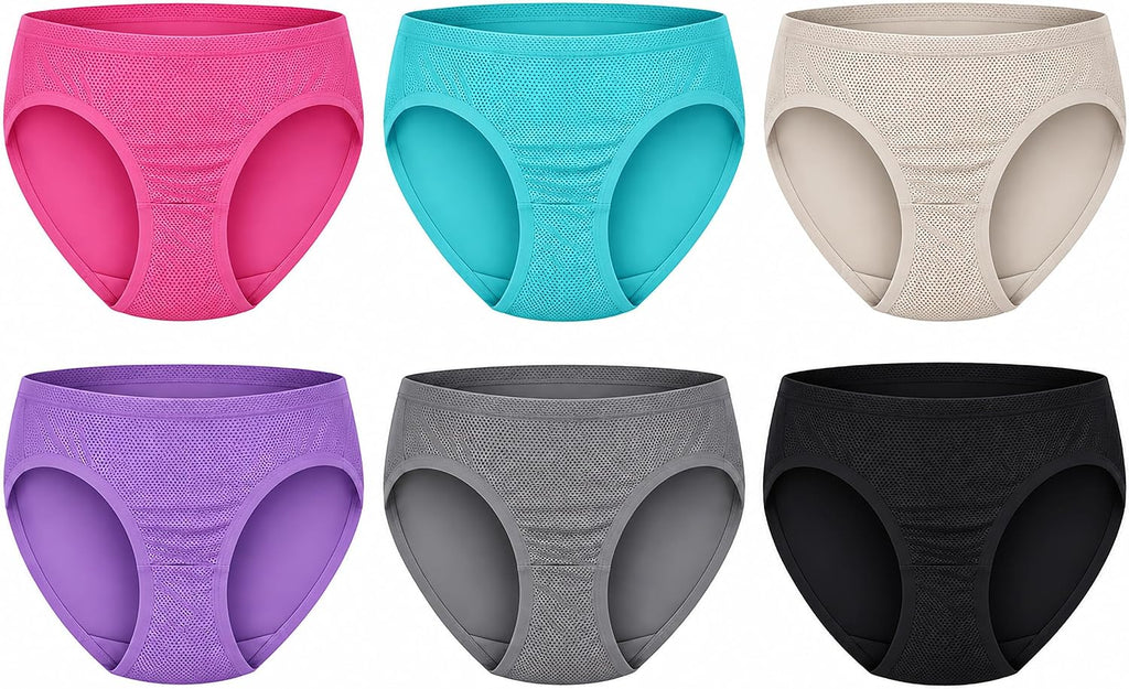Fruit of the Loom womens Breathable Underwear, Moisture Wicking Keeps You Cool & Comfortable, Available in Plus Size