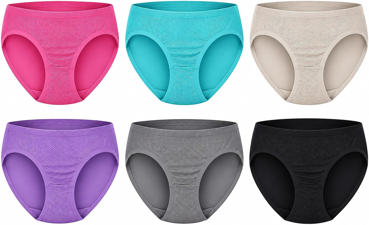 Fruit of the Loom womens Breathable Underwear, Moisture Wicking Keeps You Cool & Comfortable, Available in Plus Size