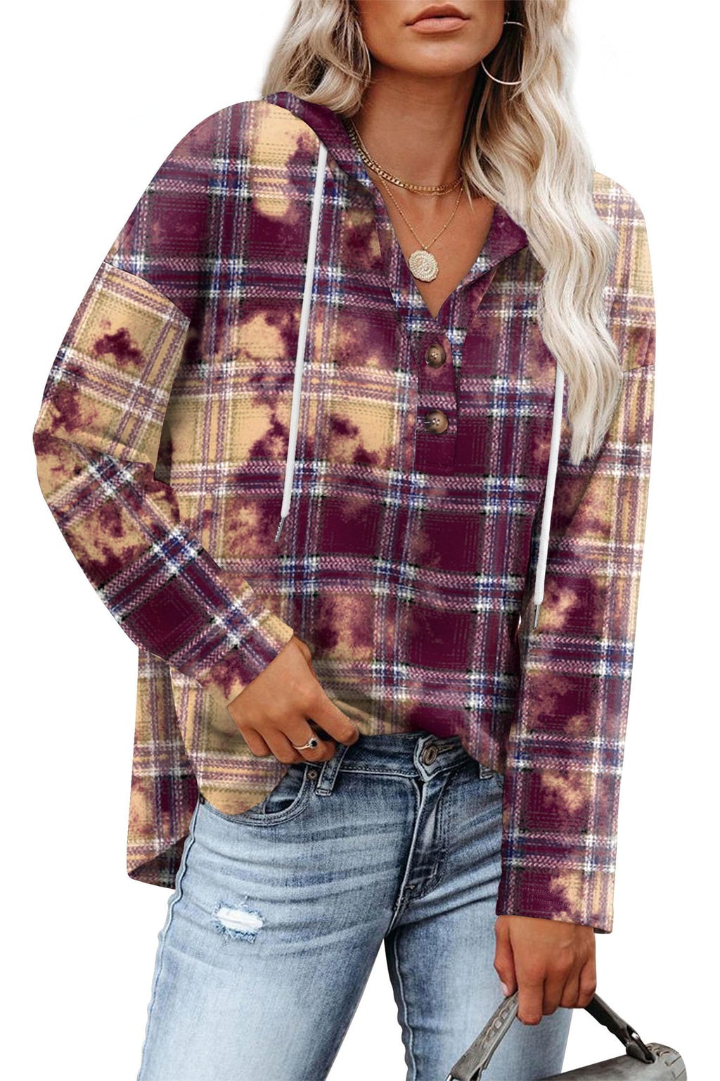 RUMIA Womens Tops V Neck Sweatshirt for Women Pullover Fall Outfits Loose