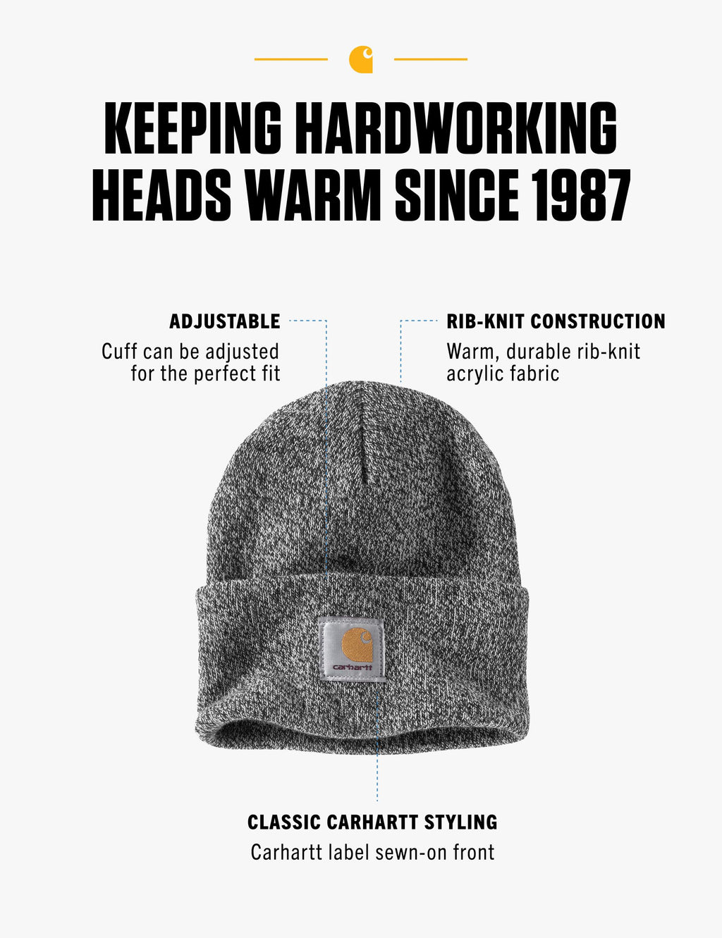 Carhartt Men's Iconic A18 Watch Cap Beanie