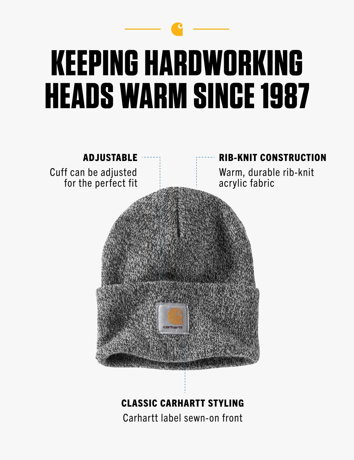 Carhartt Men's Iconic A18 Watch Cap Beanie