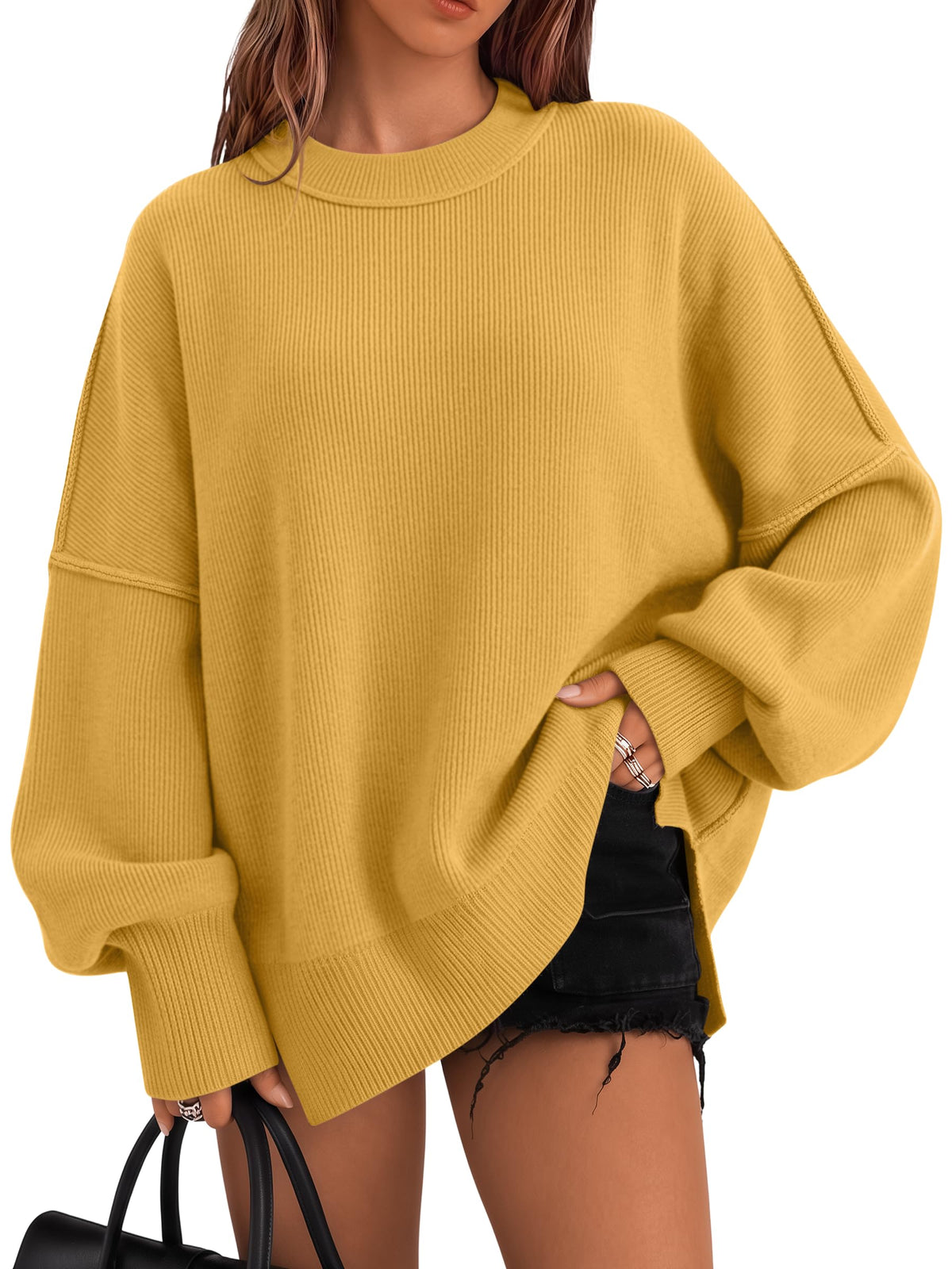 LILLUSORY Oversized Sweaters for Women 2026 Fall Fashion Outfits Clothes
