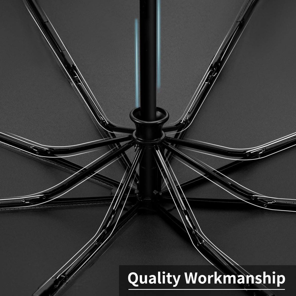Seniny Windproof Travel Umbrella, Automatic Umbrellas for Rain, Portable & Compact Umbrellas for Backpack, Strong UV for Protection, Folding Small Sun Umbrella for Car, Walking