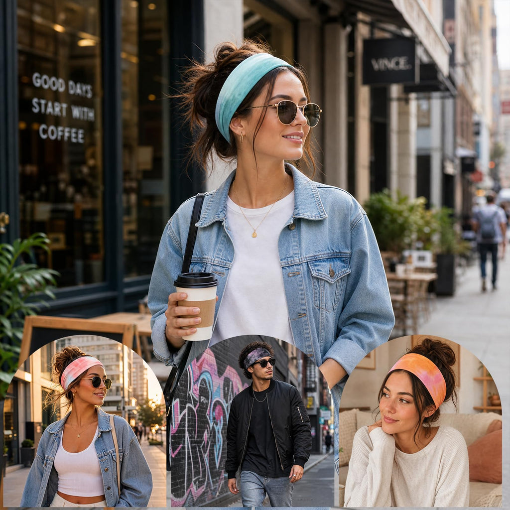 Headbands for Women 8PCS, Summer-Exclusive Elastic Non Slip Hair Head Bands