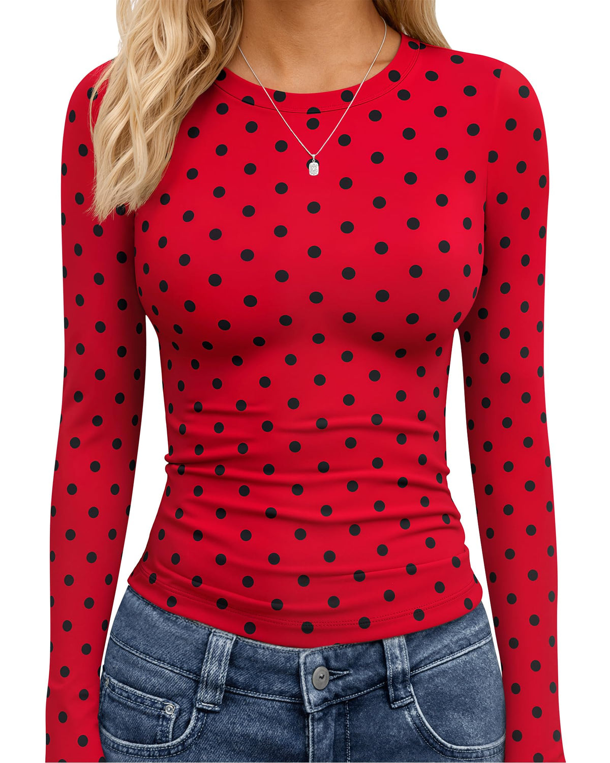 TNNZEET Long Sleeve Shirts for Women Fall Fashion Workout Crop Top Y2K 2026