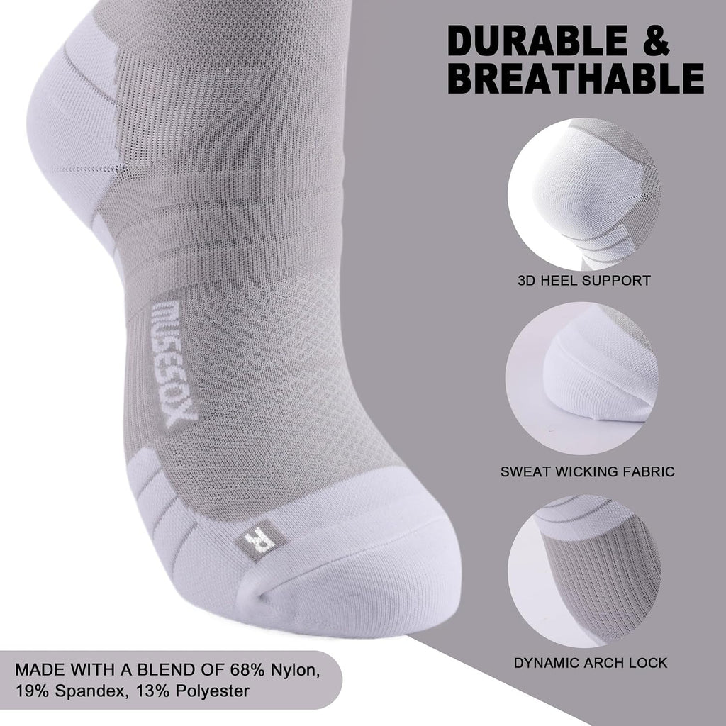 Compression Socks for Women and Men,15-20 mmHg Support(3 Pairs)