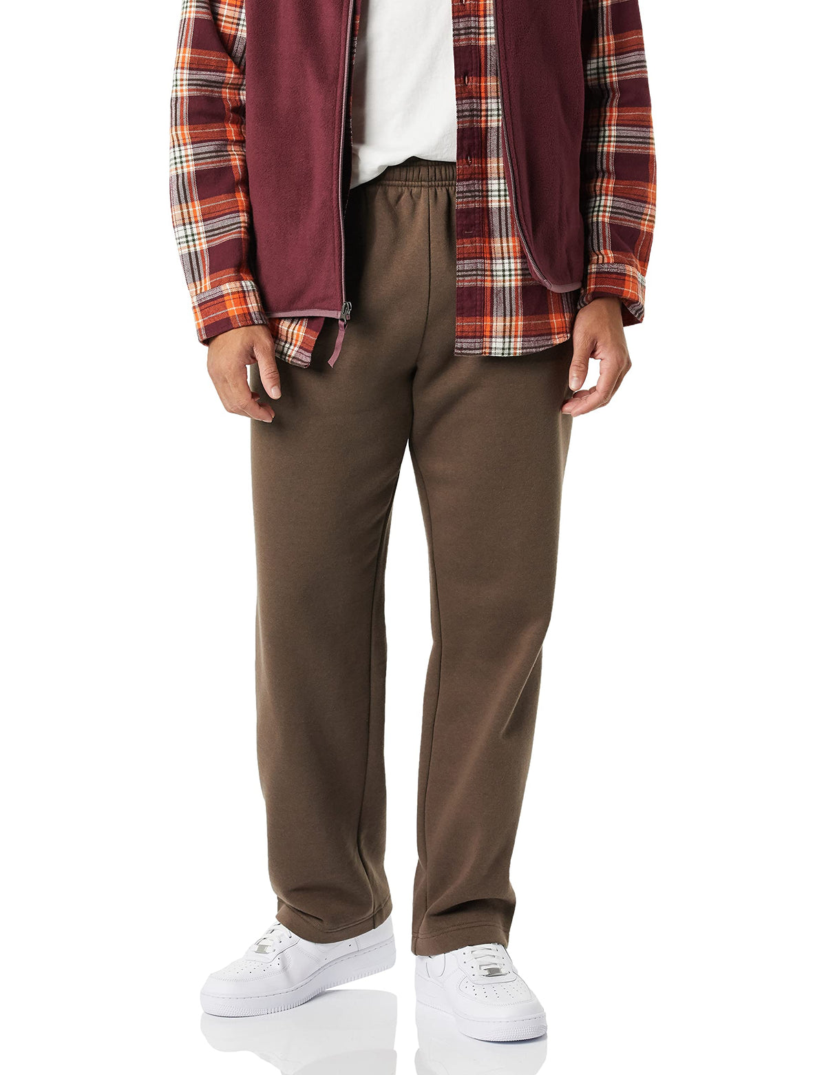 Amazon Essentials Men's Fleece Open Bottom Sweatpant (Available in Big & Tall)