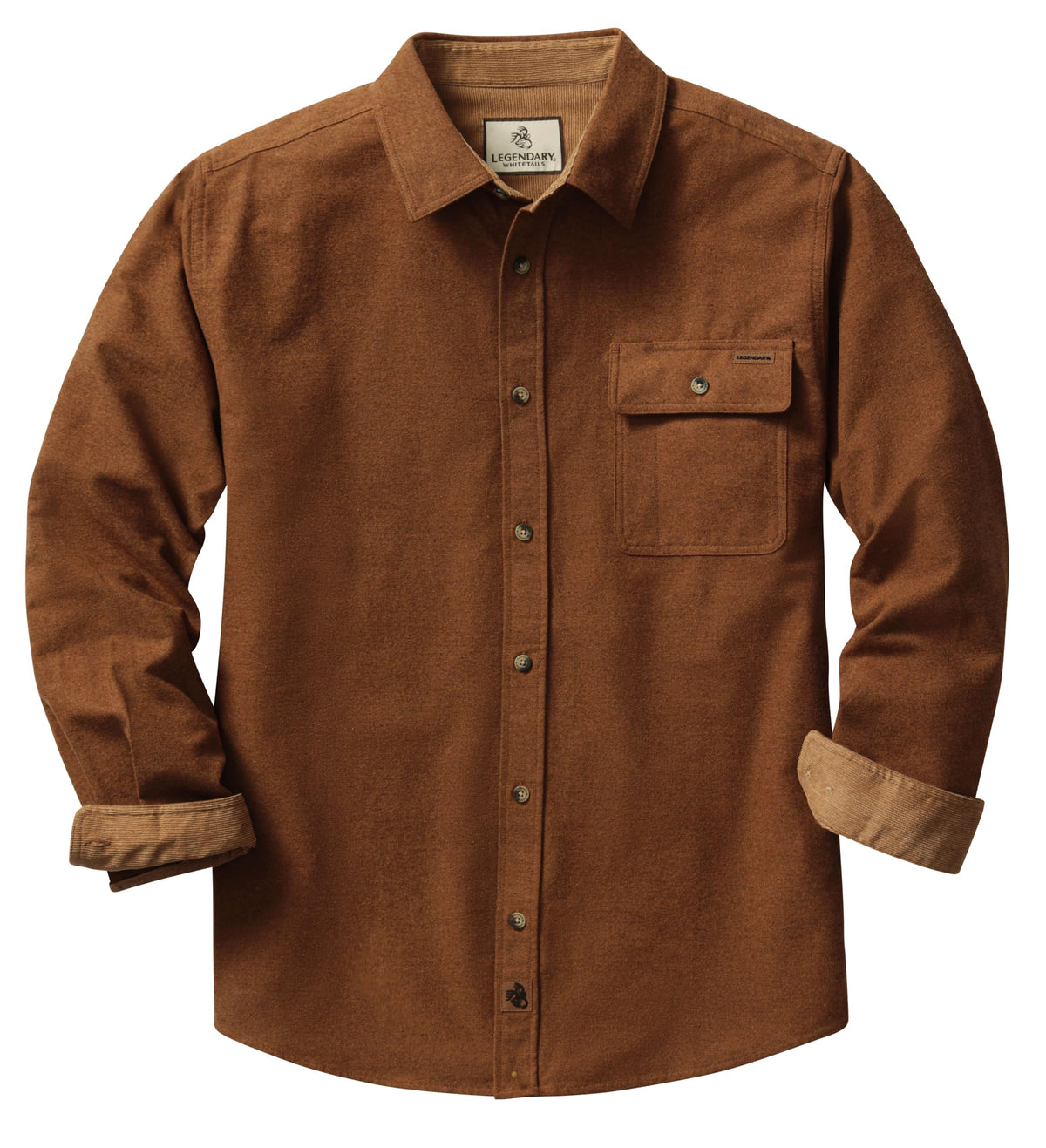 Legendary Whitetails Mens Flannel Long Sleeve Button Down 100% Cotton Shirt