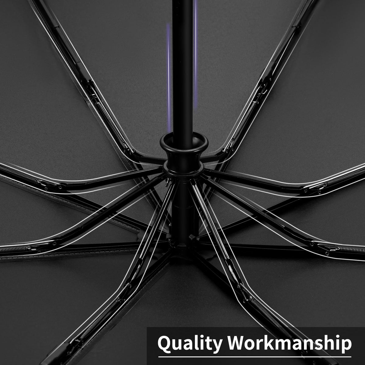 Seniny Windproof Travel Umbrella, Automatic Umbrellas for Rain, Portable & Compact Umbrellas for Backpack, Strong UV for Protection, Folding Small Sun Umbrella for Car, Walking