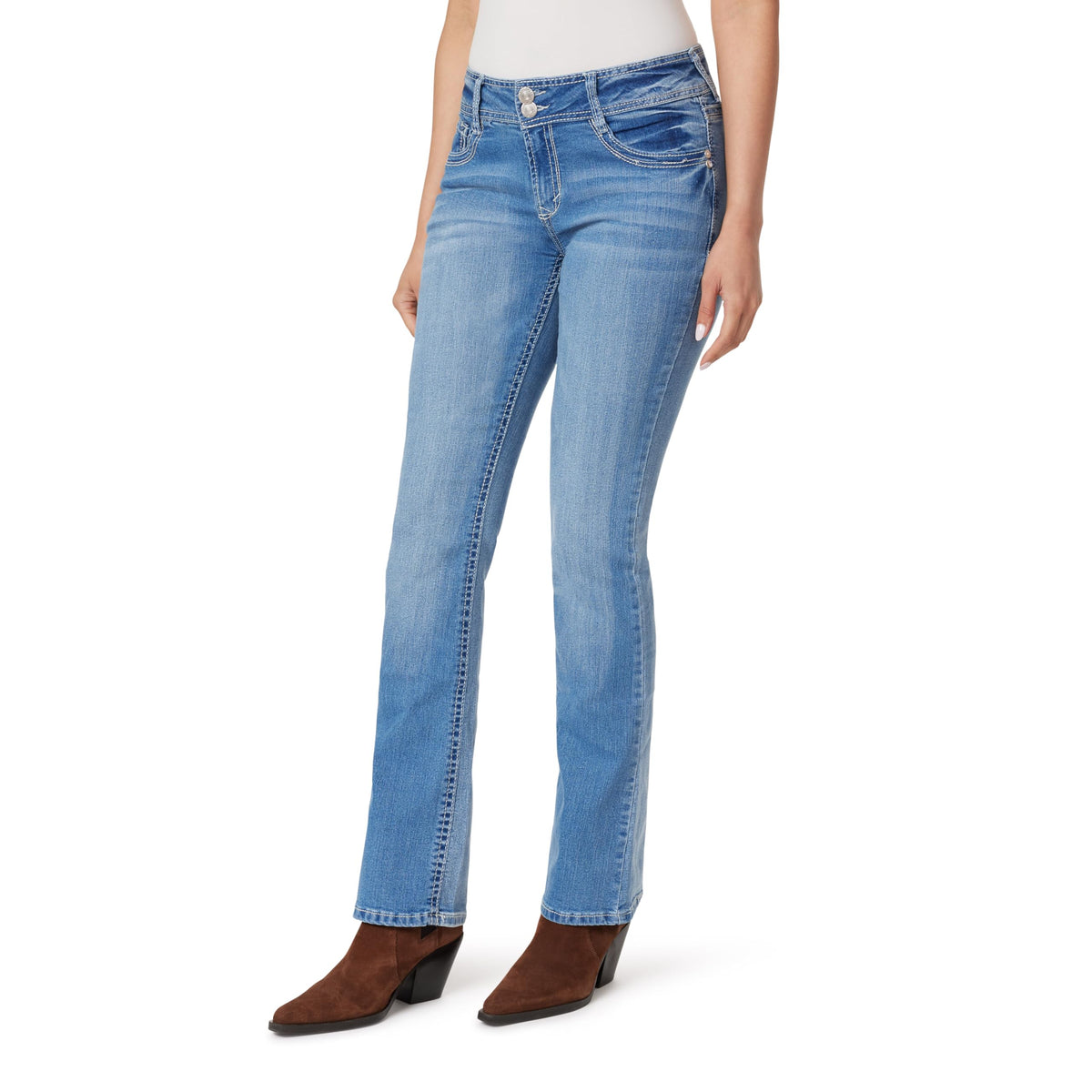 WallFlower Luscious Curvy Bootcut Jeans for Women, Sizes 0-24