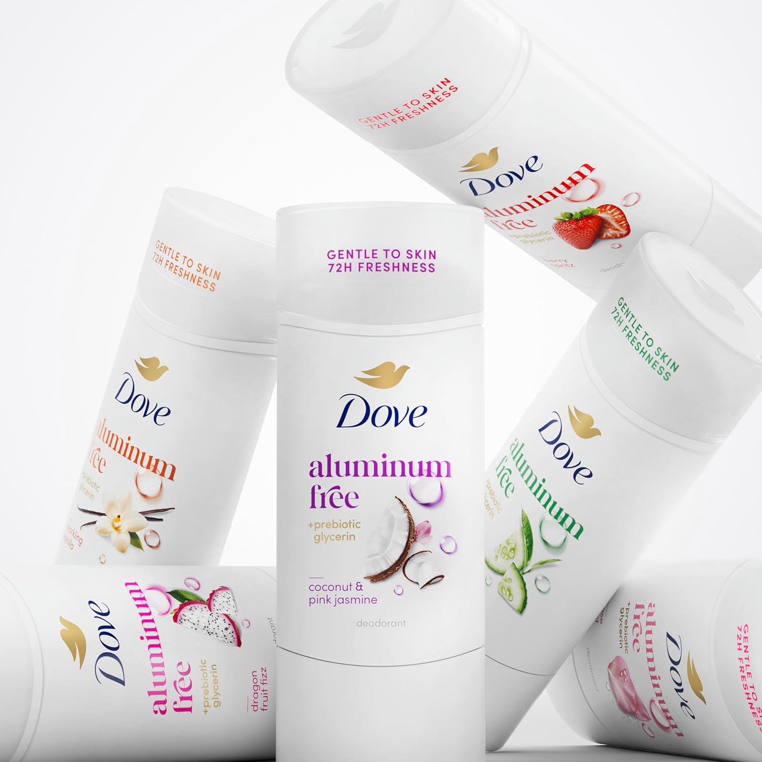 Dove Deodorant Stick Sensitive for 72 Hour Odor Protection Aluminum Free 2.4 oz