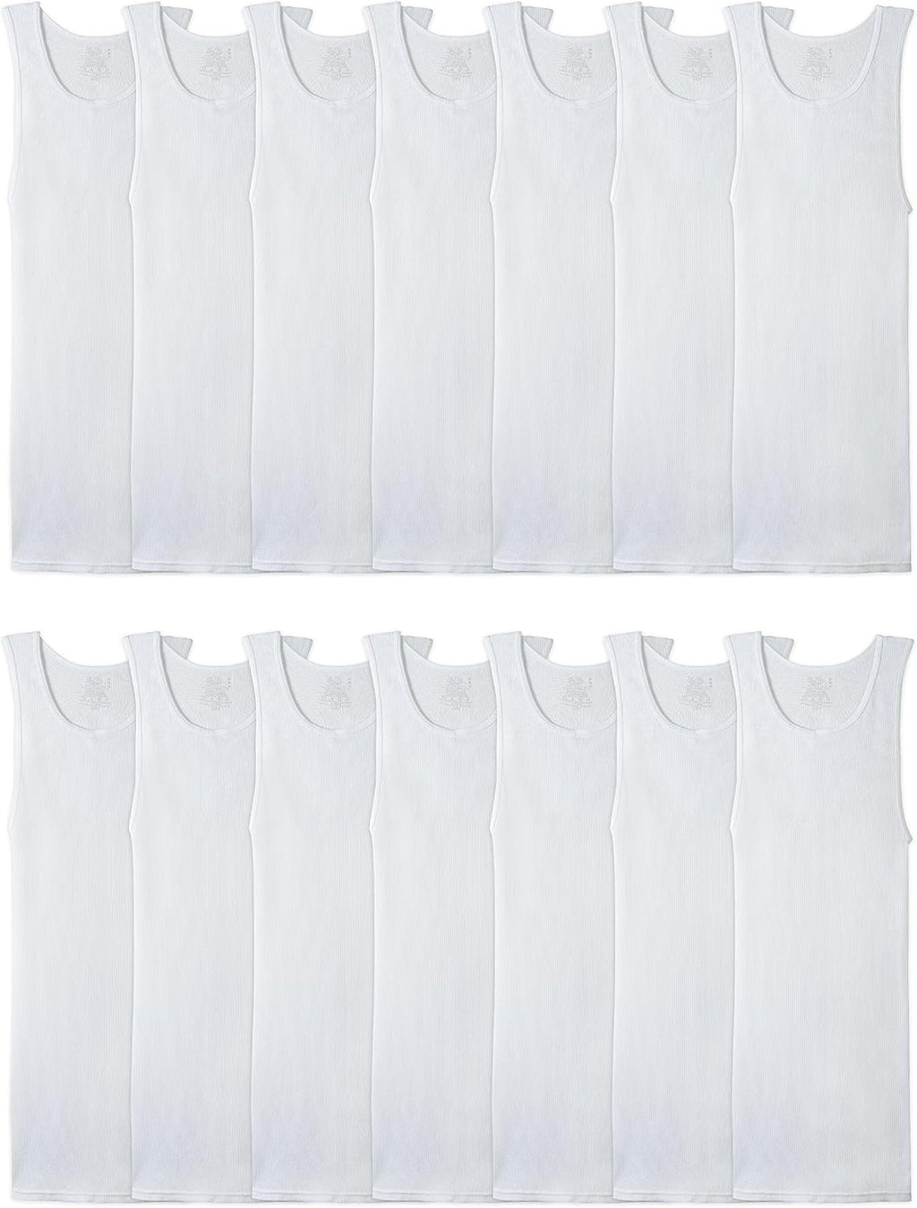 Fruit of the Loom Men's Sleeveless Tag Free Moisture Wicking Tank A-Shirt