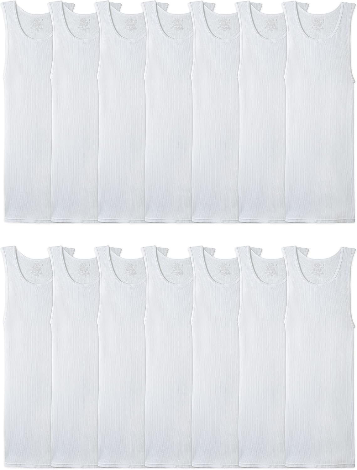 Fruit of the Loom Men's Sleeveless Tag Free Moisture Wicking Tank A-Shirt
