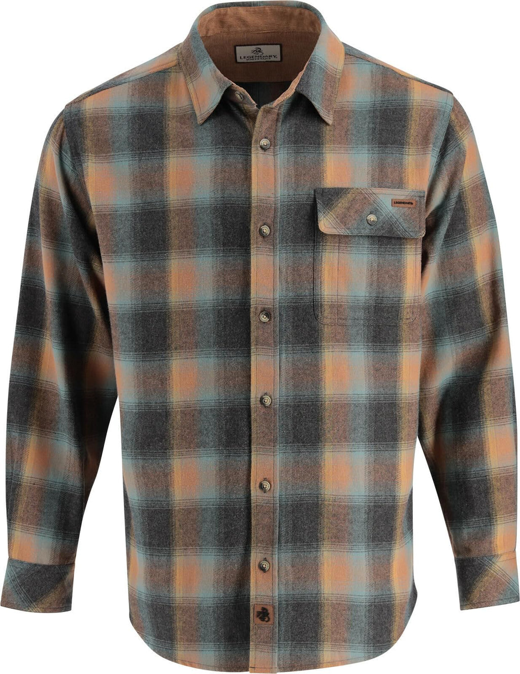 Legendary Whitetails Mens Flannel Long Sleeve Button Down 100% Cotton Shirt