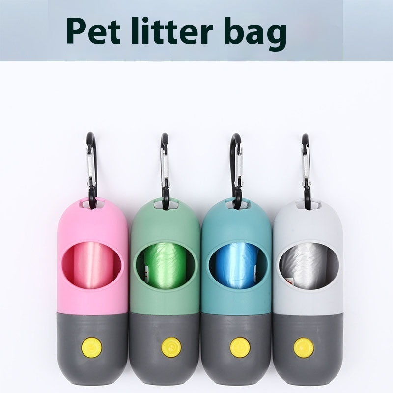 LED Light Pet Waste Bag Dispenser – Dog Poop Bag Holder