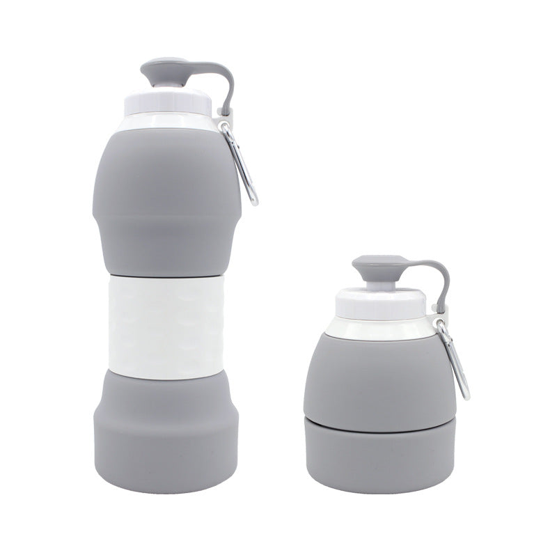 580ml Collapsible Silicone Water Bottle – Foldable & Portable