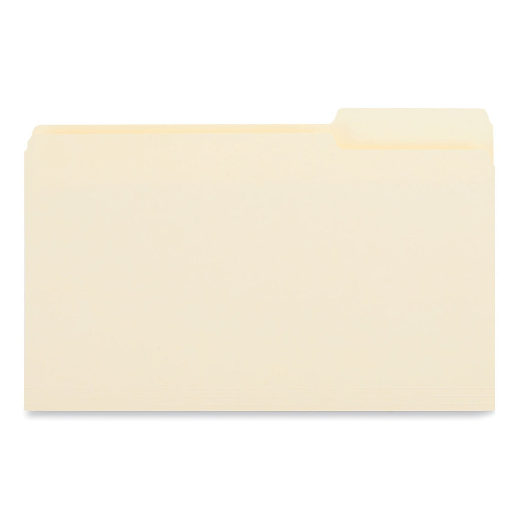Universal Top Tab File Folders, 1/3-Cut Tabs: Right Position, Legal Size, 0.75" Expansion, Manila, 100/Box