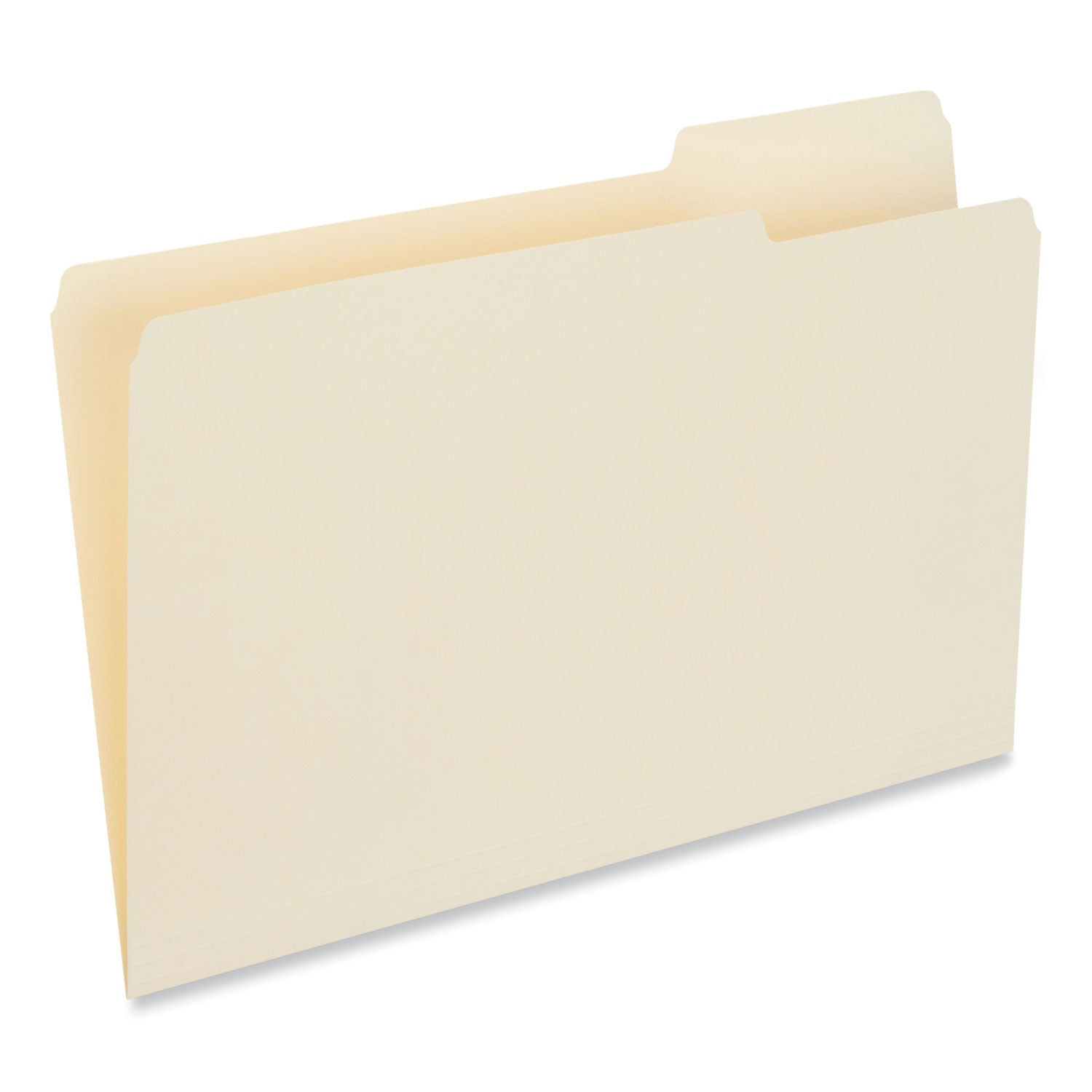 Universal Top Tab File Folders, 1/3-Cut Tabs: Right Position, Legal Size, 0.75" Expansion, Manila, 100/Box