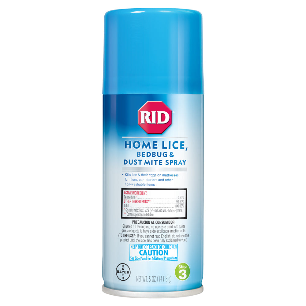 RID Home Lice, Bedbug & Dust Mite Spray, Step 3 5 Oz