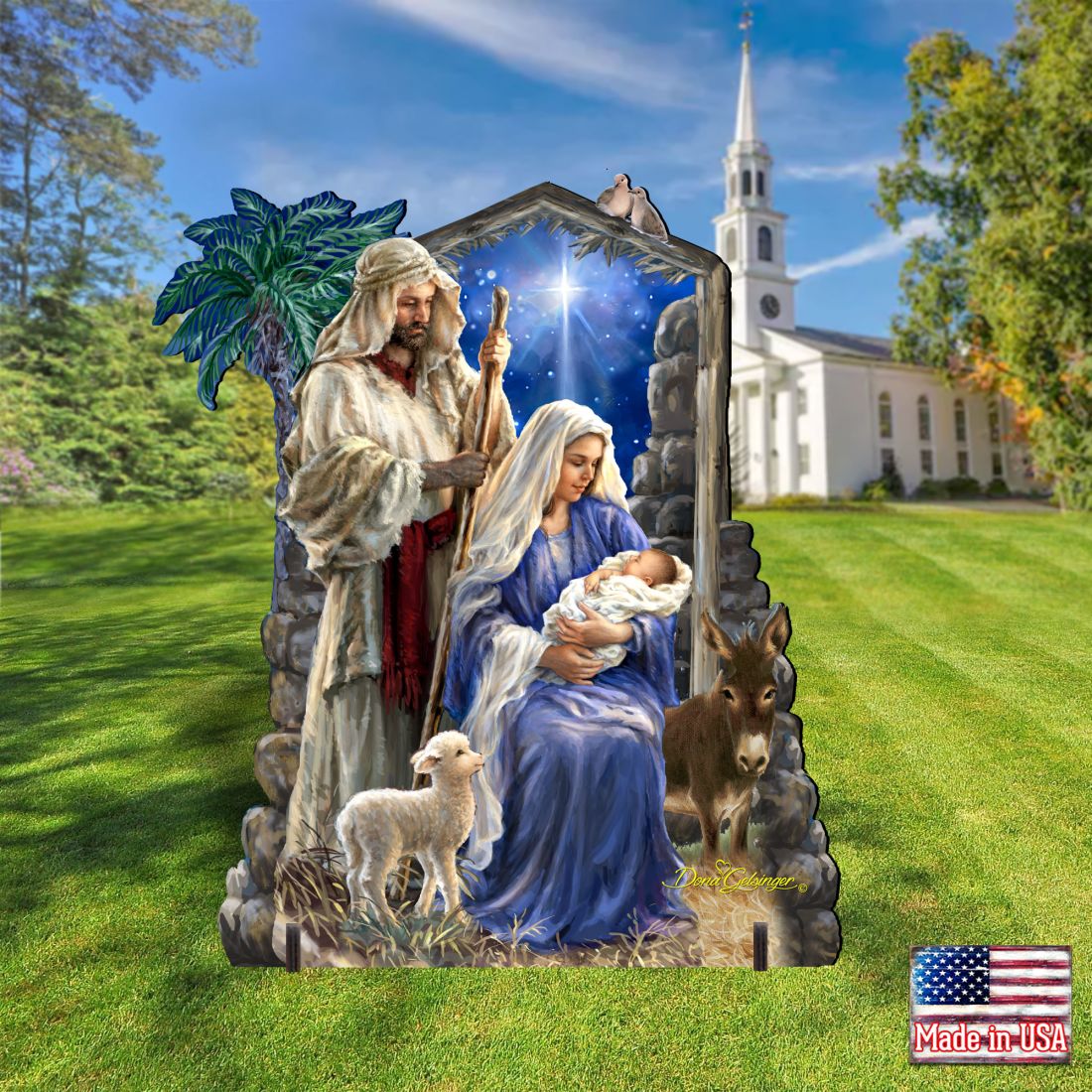 Miracle Outdoor Nativity Set  by D. Gelsinger - Nativity Holiday Décor - 8461041F-S3-1201