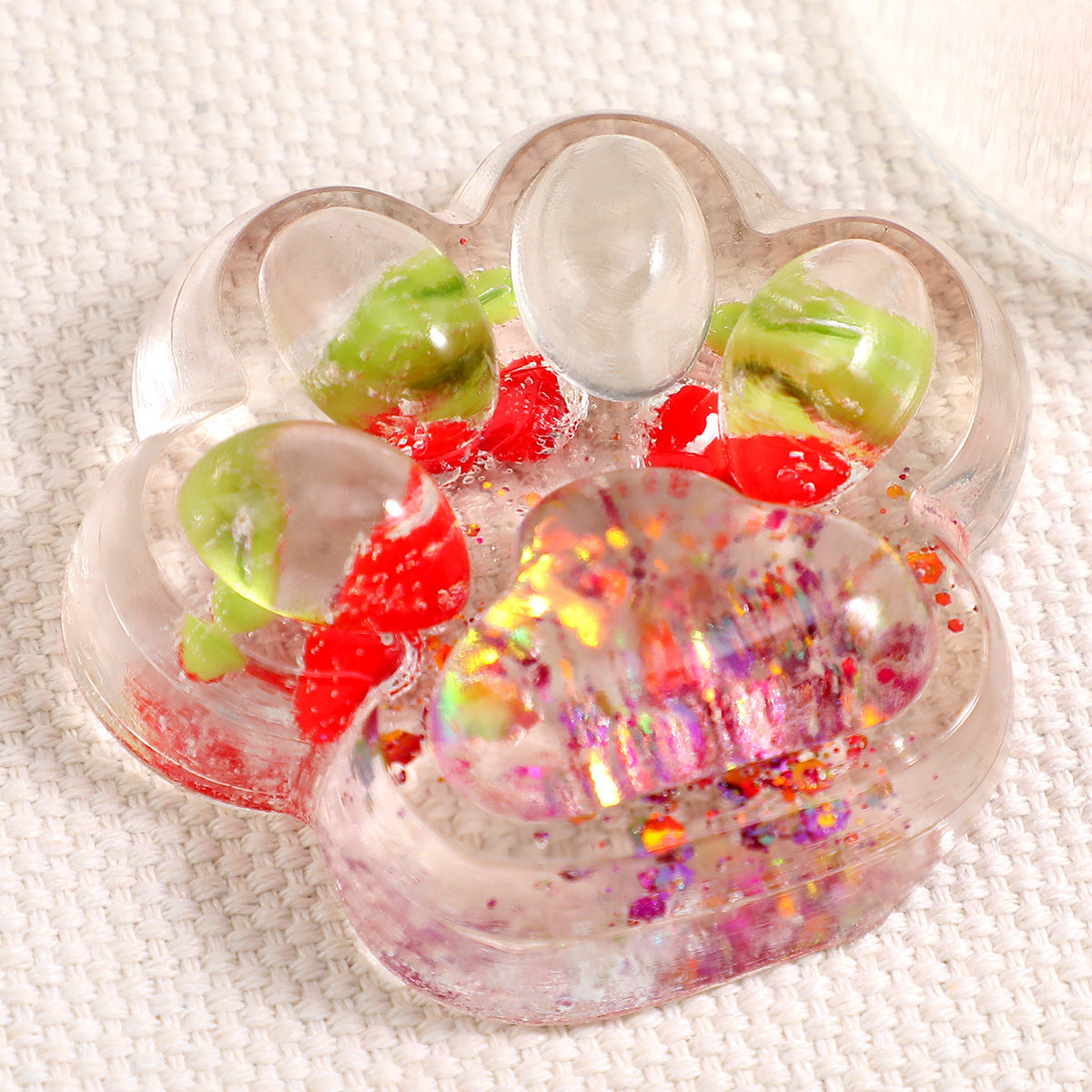 Cute Cat Paw Ice Cube Squishy Musical Decompression Toy