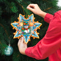 Snowman Snowflake Large Wooden Ornament by G. Debrekht - Christmas Santa Snowman Décor - 8688425M