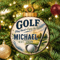 Personalized Golf Christmas Ornament – Custom Golfer Ornament – Golf Lover Gift – Golf Tree Ornament – Sports Christmas Keepsake by G.Debrekht - 8652888