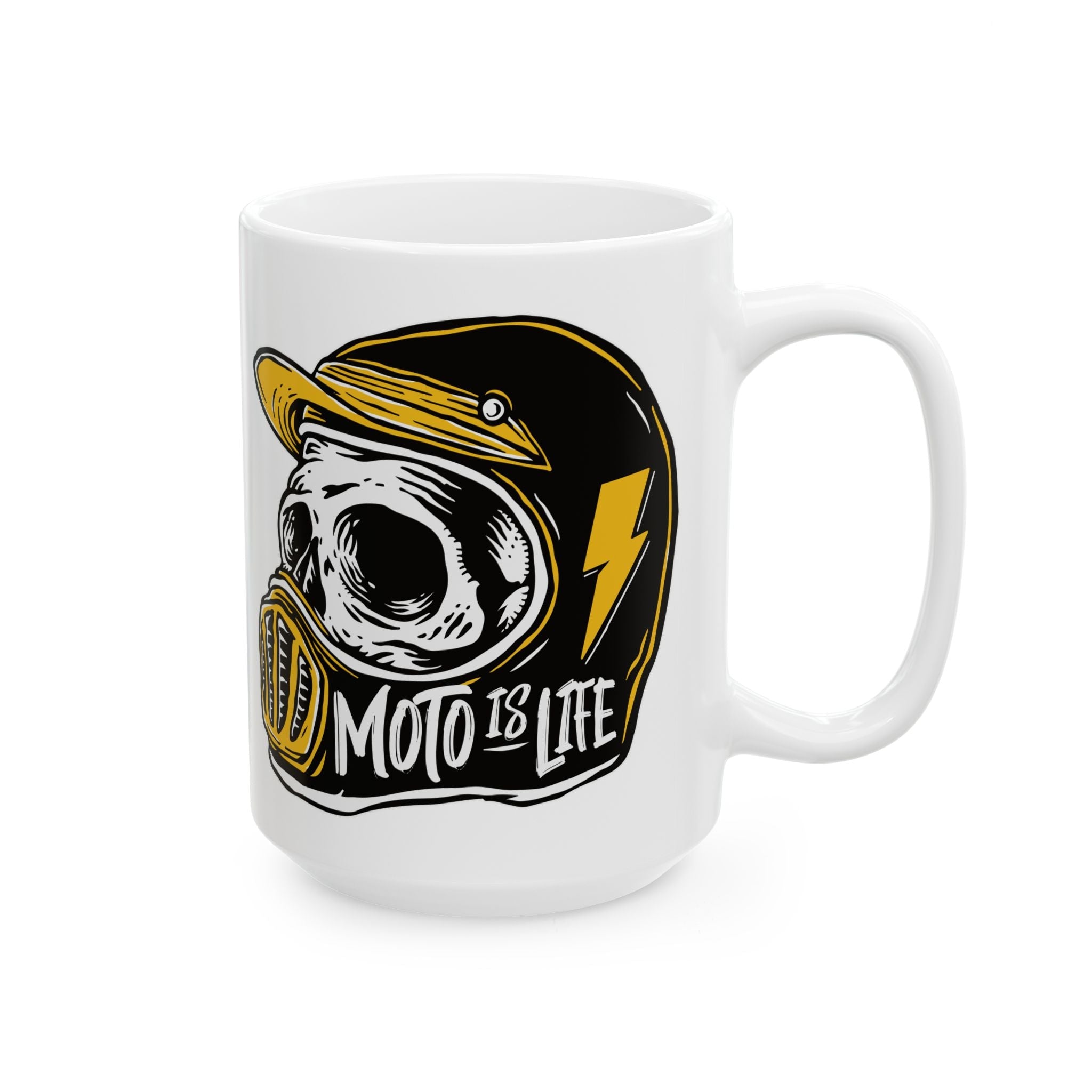Moto Is Life Skull Mug - 11oz & 15oz