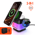 HyperGear PowerFold Cube RGB 3-in-1 Wireless Charging Stand