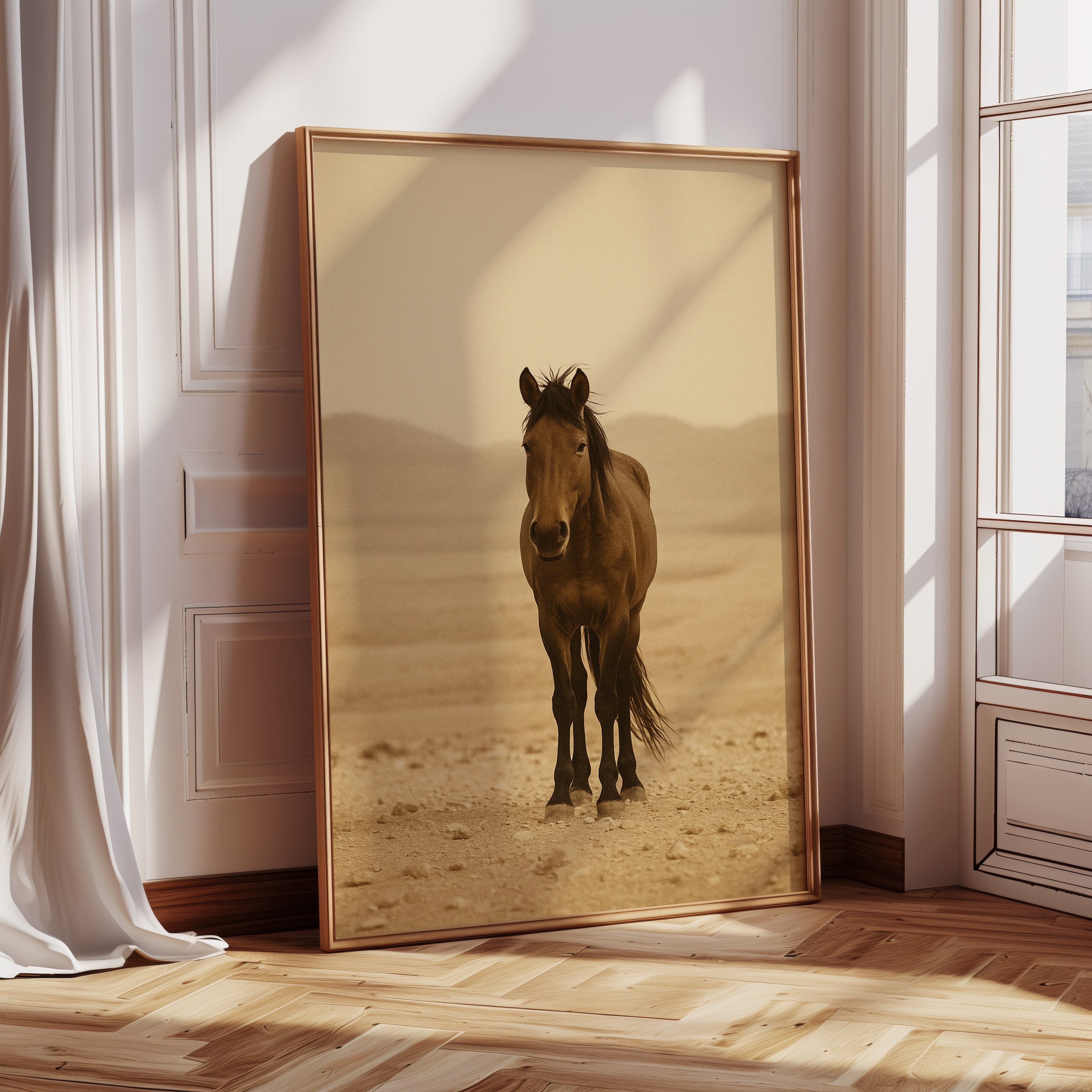 Lone Desert Mustang