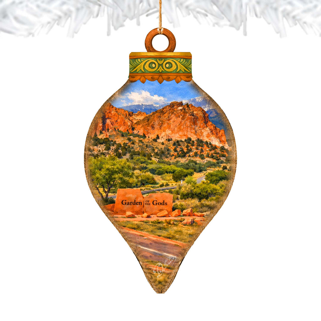 Garden of the Gods Colorado Christmas Ornament – Scenic Colorado Springs Travel Keepsake – 8710174