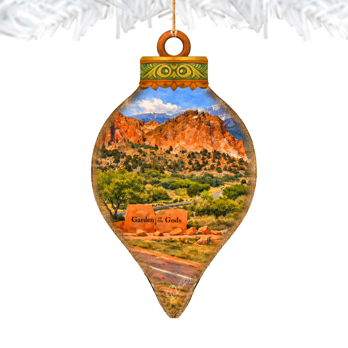 Garden of the Gods Colorado Christmas Ornament – Scenic Colorado Springs Travel Keepsake – 8710174