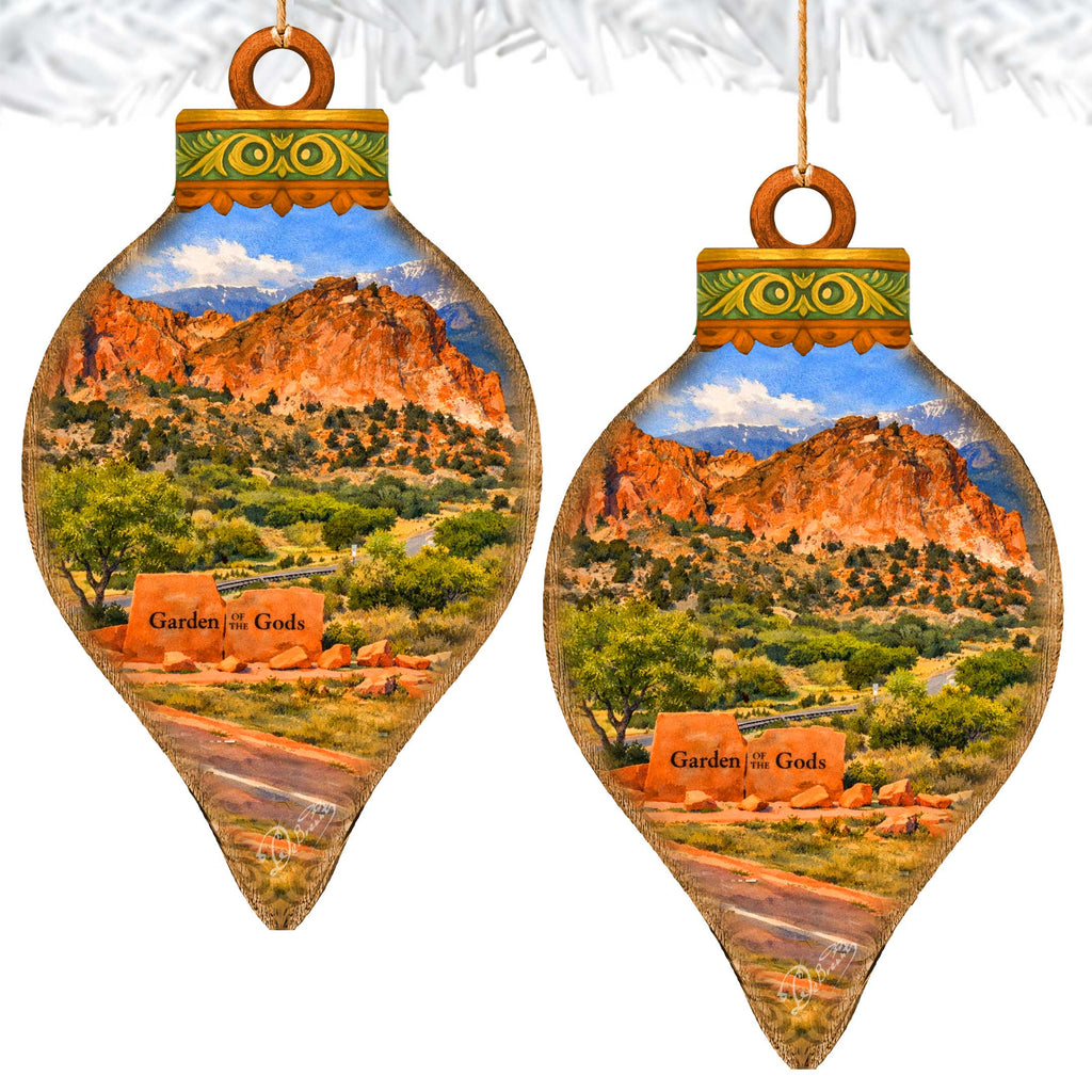 Garden of the Gods Colorado Christmas Ornament – Scenic Colorado Springs Travel Keepsake – 8710174