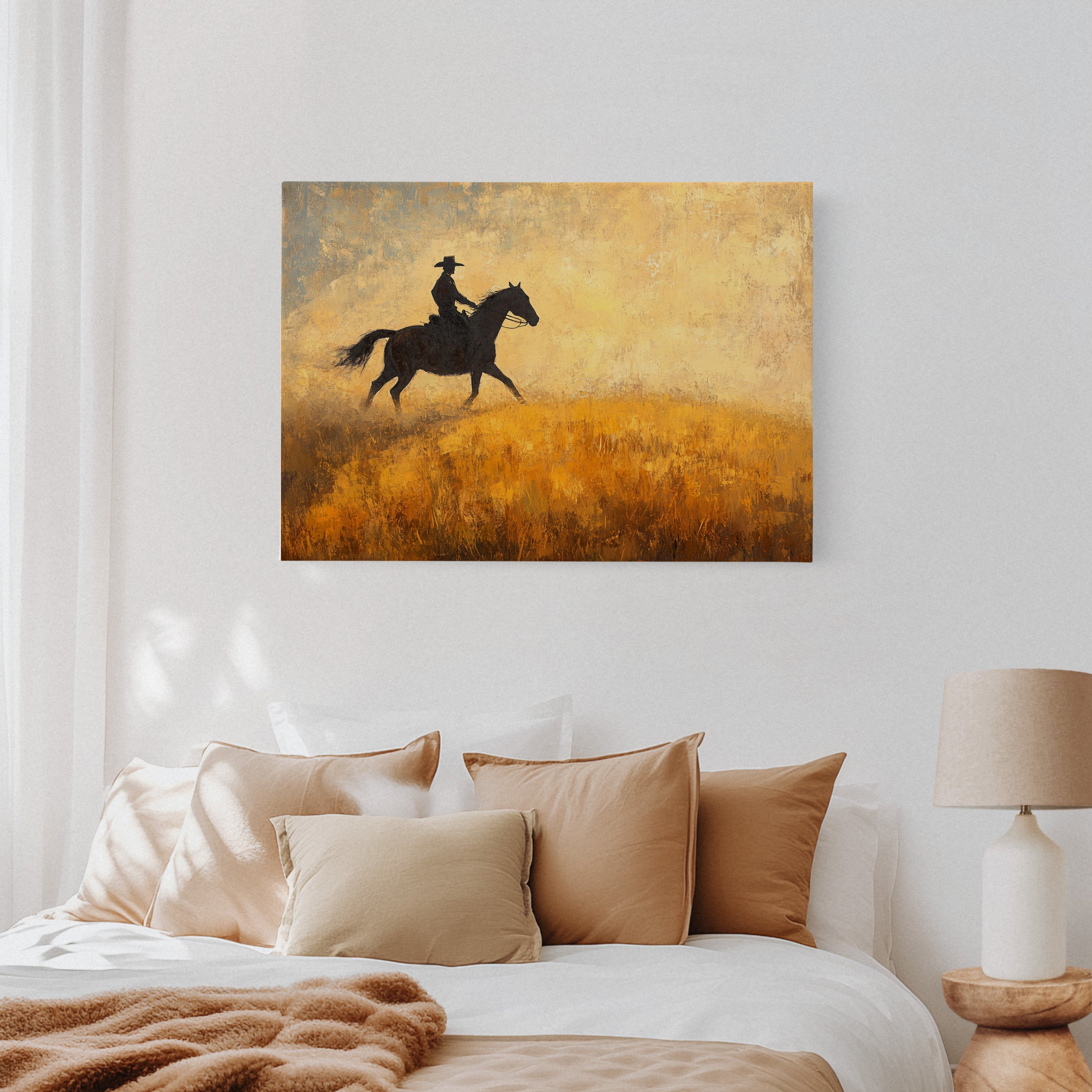 Cowboy in the Golden Haze