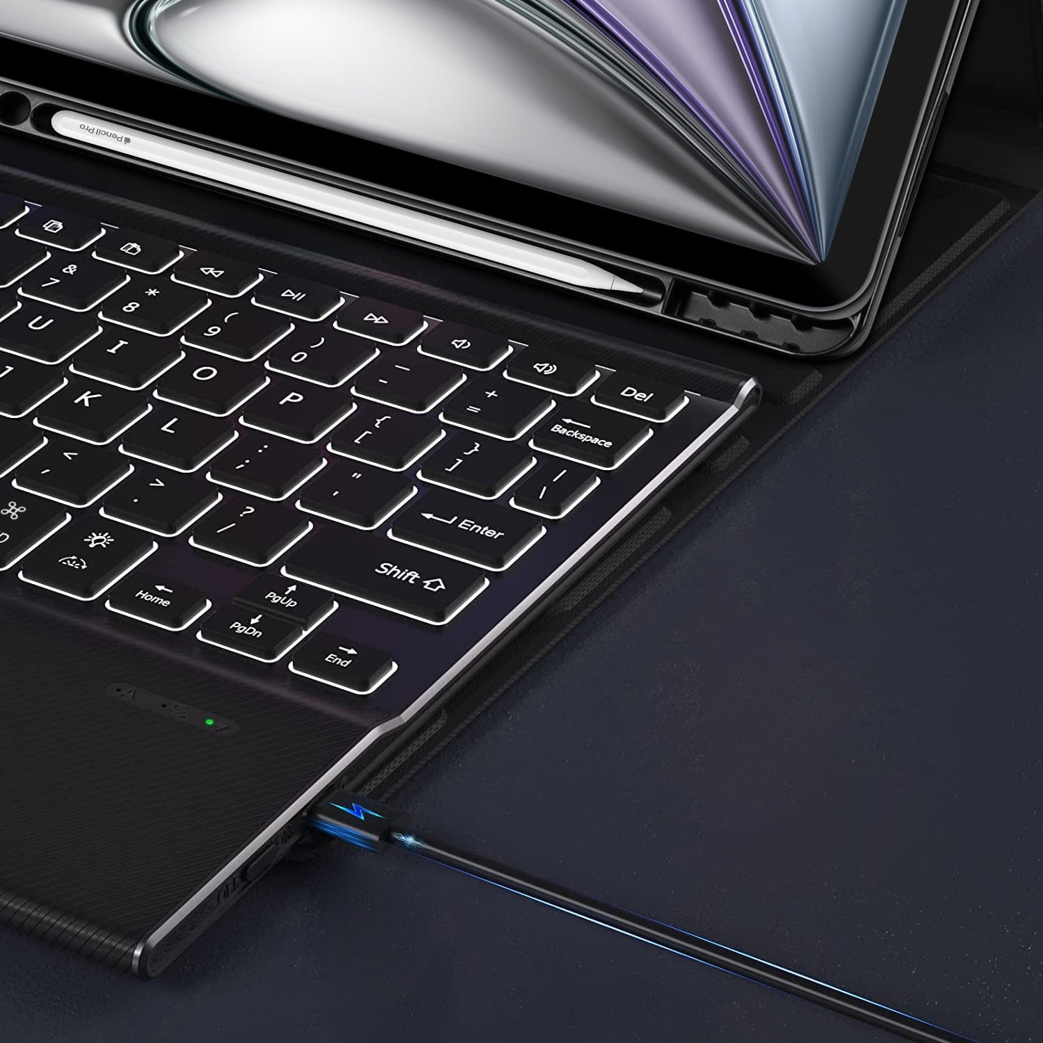 iPad Air 11-inch (M2 / M3 / M4) Keyboard Case - Folio with Trackpad | Navigate Series