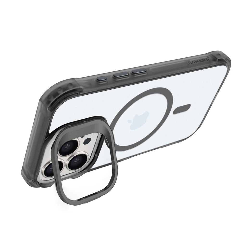 iPhone 16 Pro Max Clear Kickstand Case - Anti-Slip, Rugged, MagSafe | Venture Series