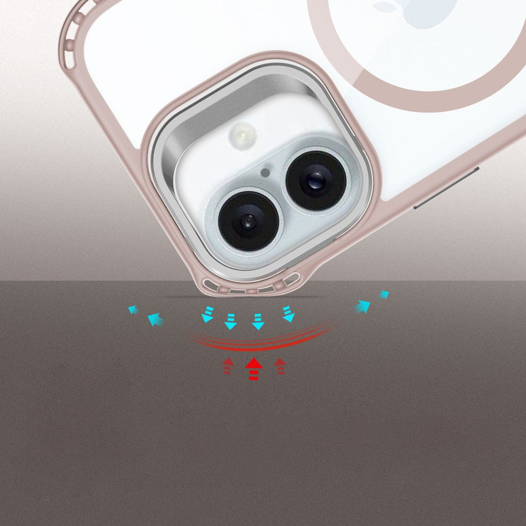 iPhone 16 Plus Clear Kickstand Case - Anti-Slip, Rugged, MagSafe | Venture Series