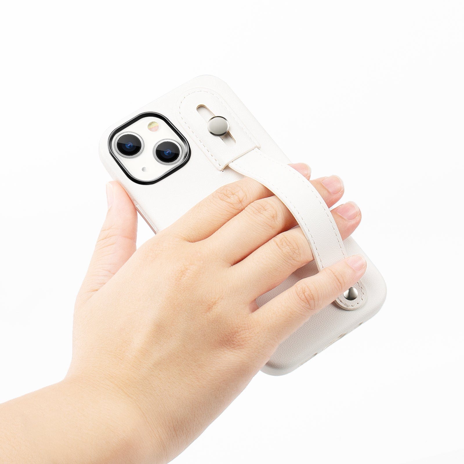 iPhone 15 Plus Leather FingerGrip Case with MagSafe | Indy Series