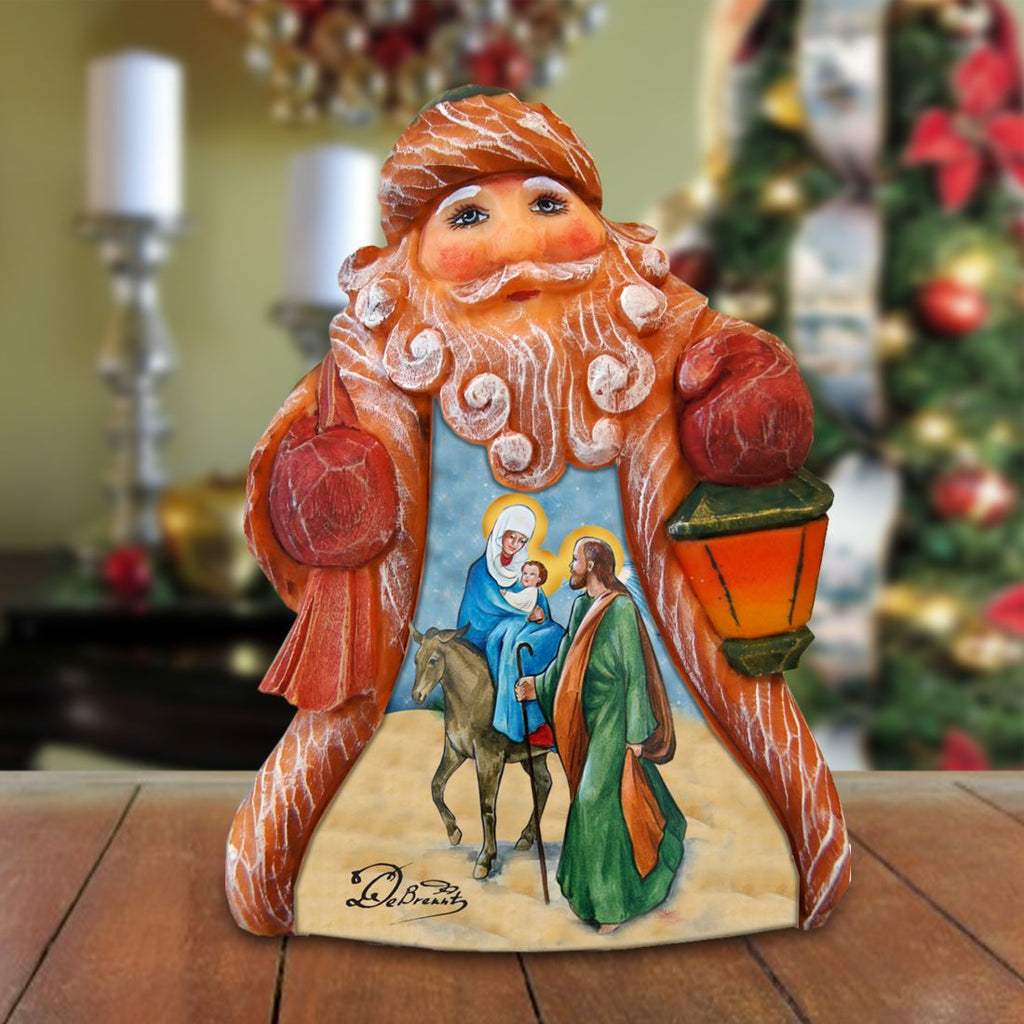 Tiny Tale Santa Nativity Handcrafted Christmas Figurine - G. DeBrekht - Christmas Santa Snowman Decor - 561614