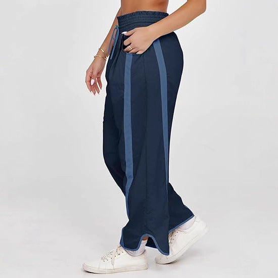 Women’s Casual Wide-Leg Drawstring Trousers – Loose Fit Everyday Pants