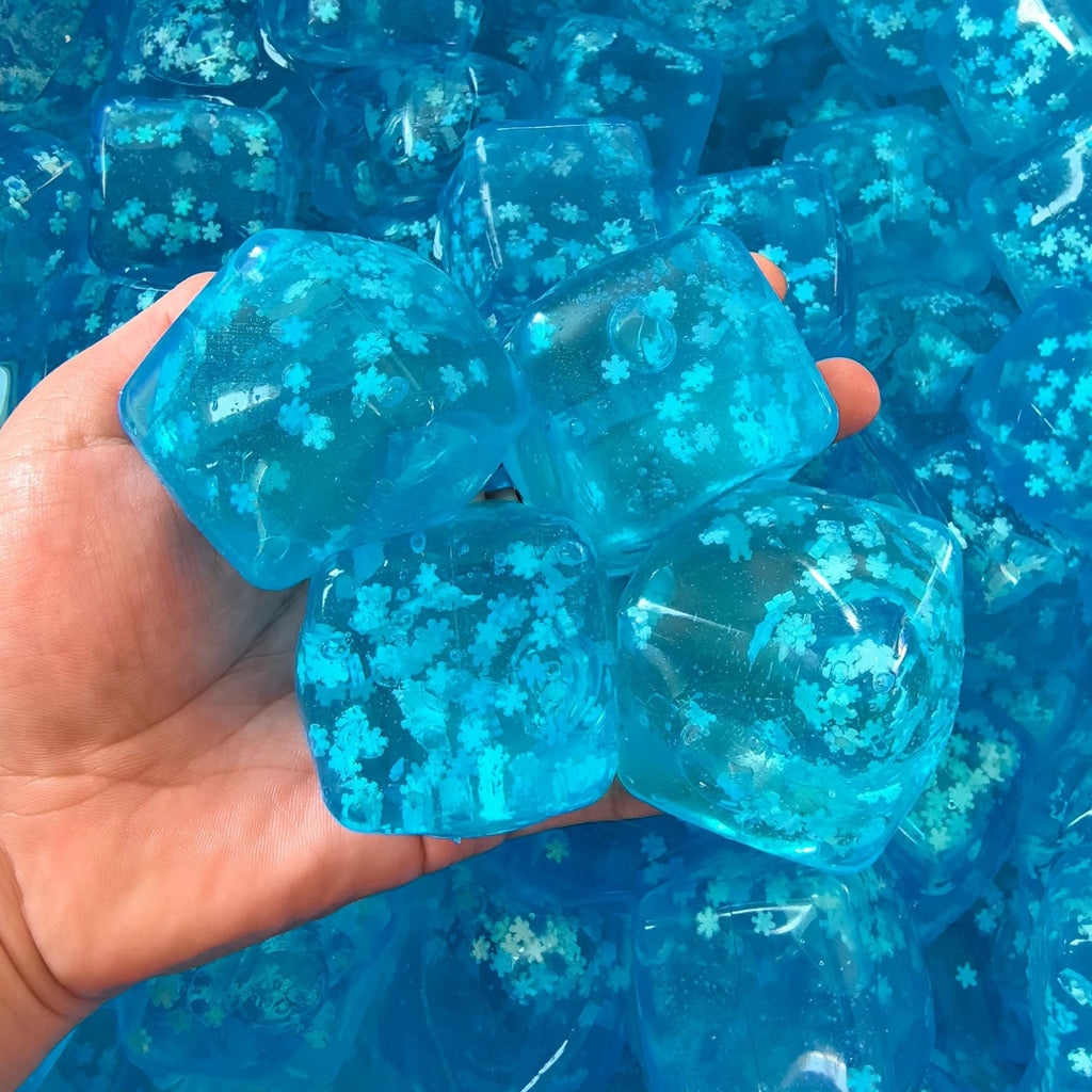 Ice Cube & Tofu Malt Sugar Squeezing Toy — Squishy TPR Stress Reliever